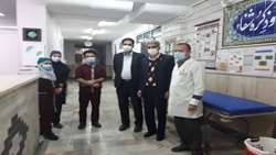 بازدید ریاست دانشگاه از بیمارستان پانزده خرداد مهدی شهر